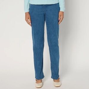 NEW Denim Co Signature Perfect Flex Strght Leg Jean-Medium Wash-Tall 18-A671949